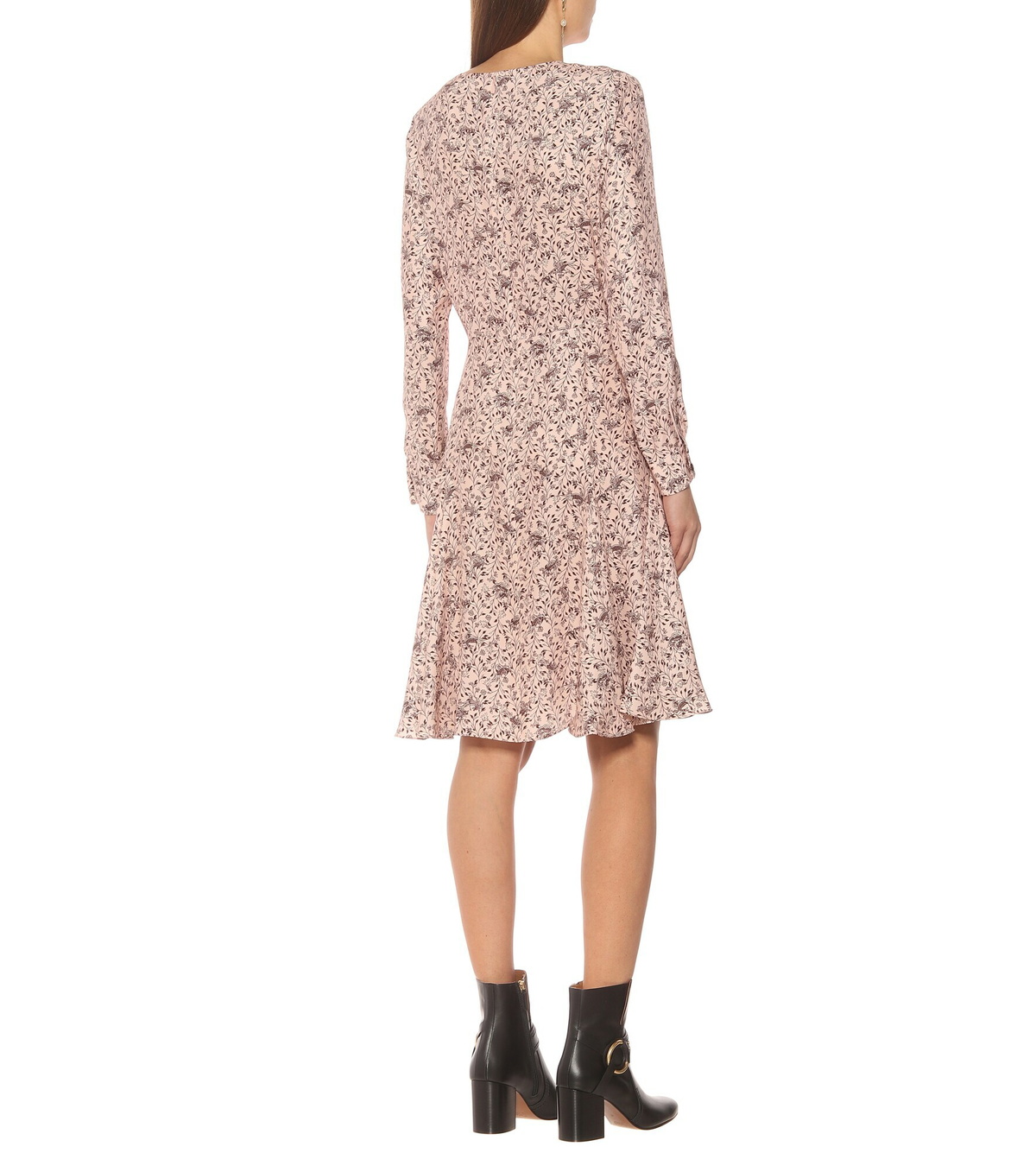 Chloe - Printed silk crêpe midi dress Chloe
