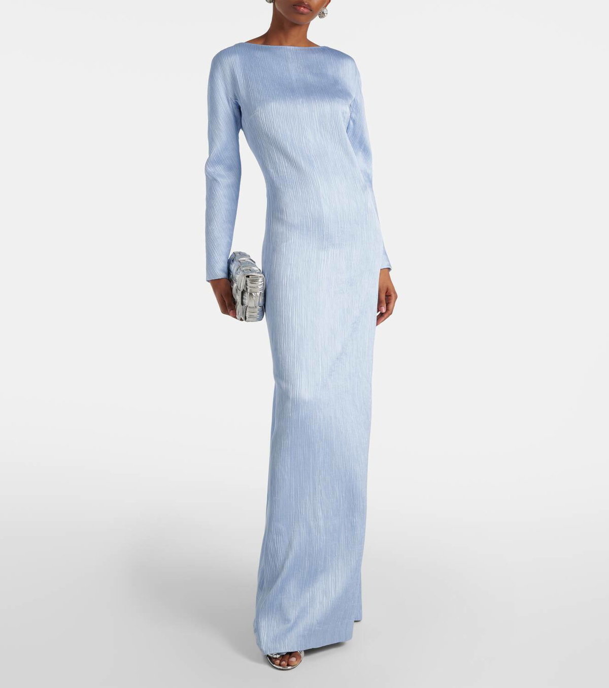 emilia wickstead dress blue Blue Flowers on Navy Mona Midi Dress main image 0