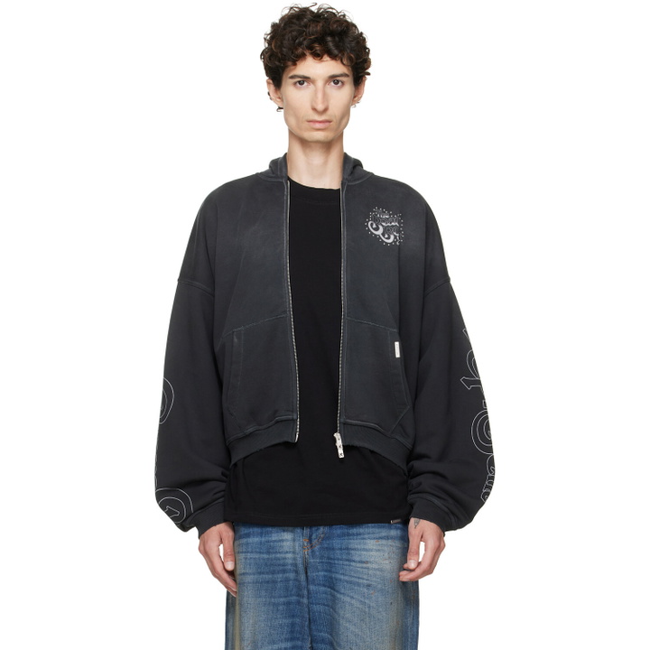 Photo: Represent Black 'The Beach Boys' Zip-Up Hoodie