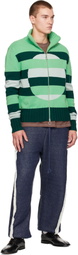 Edward Cuming Green Optical Vortex Window Sweater