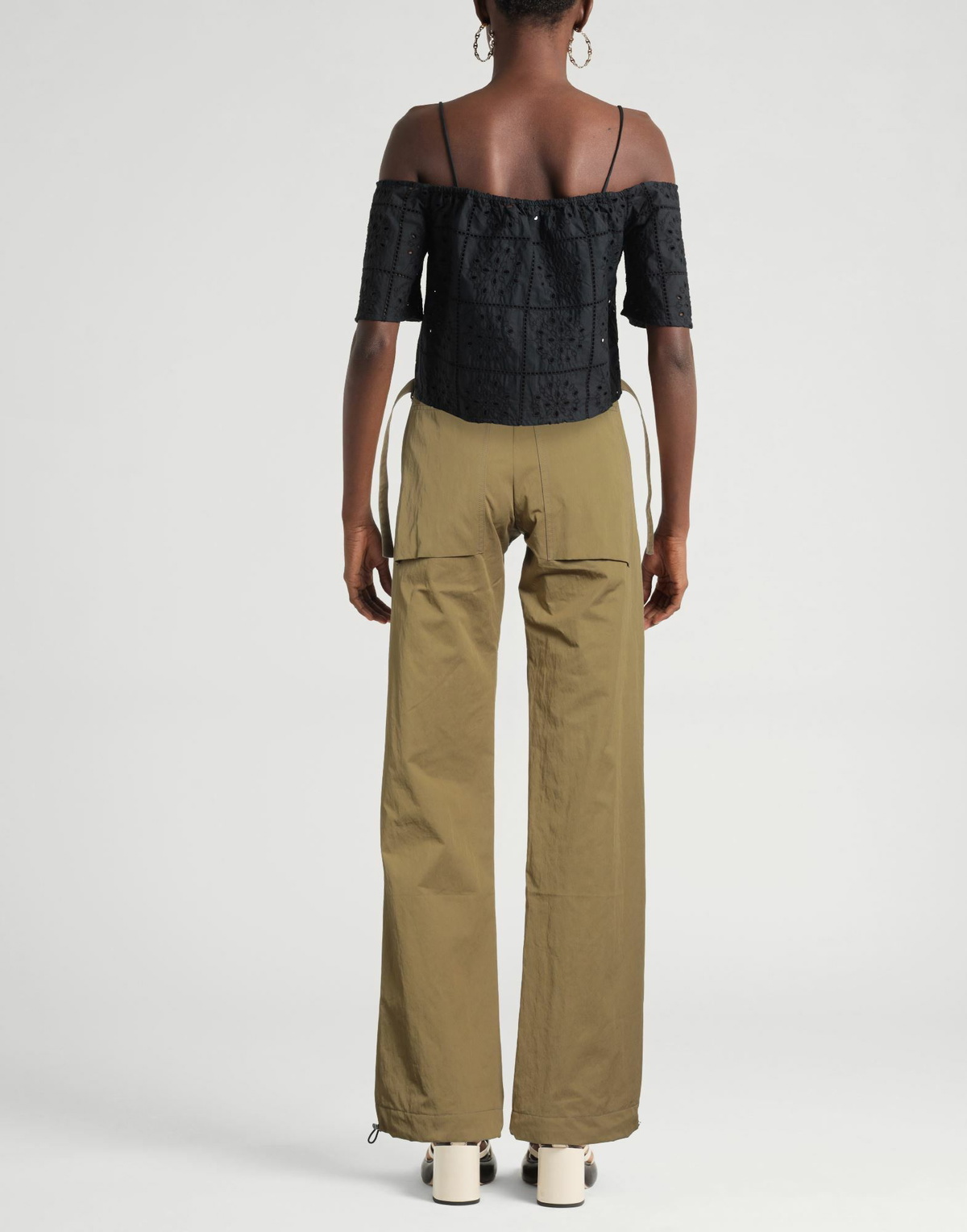 Yuzefi Womens Pants Khaki