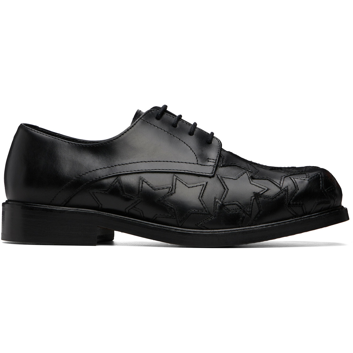 Stefan Cooke Black Star Square Toe Derbys