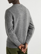 Kestin - Brushed Shetland Wool Sweater - Gray