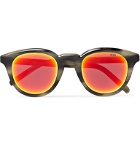 Berluti - Round-Frame Tortoiseshell Acetate Sunglasses - Gray