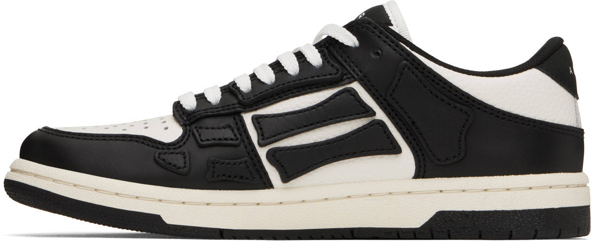 AMIRI Black & White Skel-Top Low Sneakers