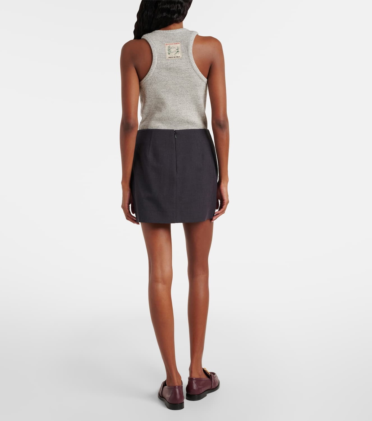 Bottega Veneta Woven miniskirt