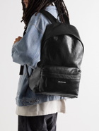 Balenciaga - Logo-Print Crinkled-Leather Backpack