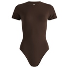 SKIMS Women's Fits Everybody T-Shirt Bodysuit in Cocoa