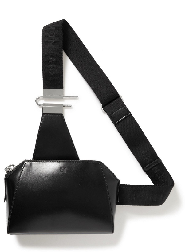 Photo: GIVENCHY - Leather Messenger Bag - Black