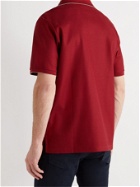 DUNHILL - Cotton-Piqué Polo Shirt - Red