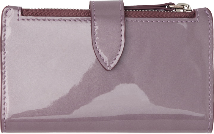 Photo: Maison Margiela Purple Four Stitches Zip Card Holder
