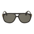 Gucci Black Aviator Sunglasses