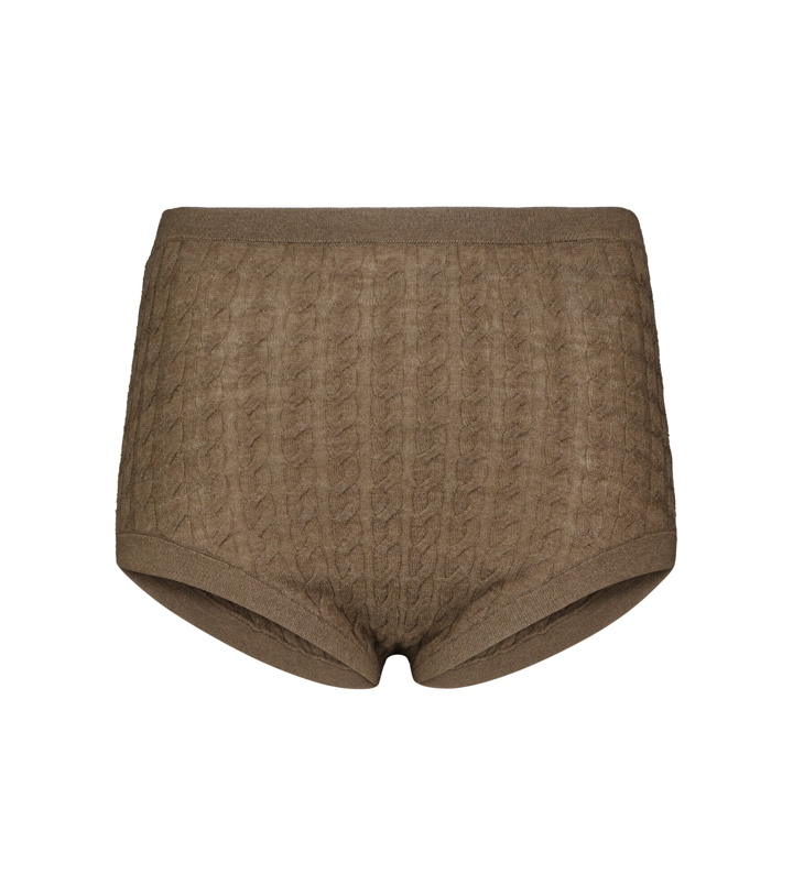 Photo: Toteme - Cable-knit wool-blend panties