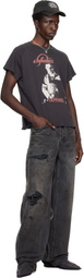 Enfants Riches Déprimés Black Cut Off Cowboy Boots