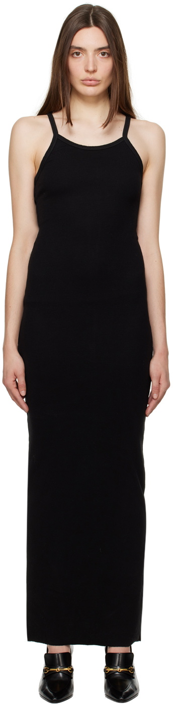 ÉTERNE Black Tank Maxi Dress