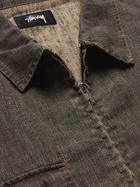 STÜSSY - Washed-Linen Jacket - Gray