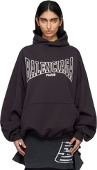 Balenciaga Black 'Balenciaga Boxing' Large Fit Hoodie