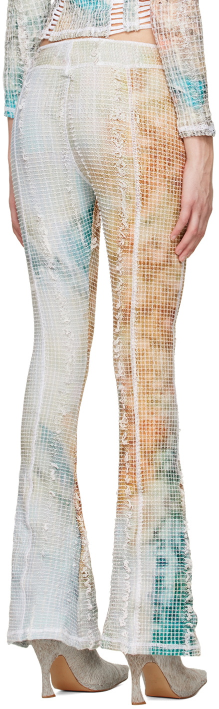 Luna Del Pinal White Stretch Weave Trousers