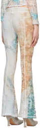 Luna Del Pinal White Stretch Weave Trousers