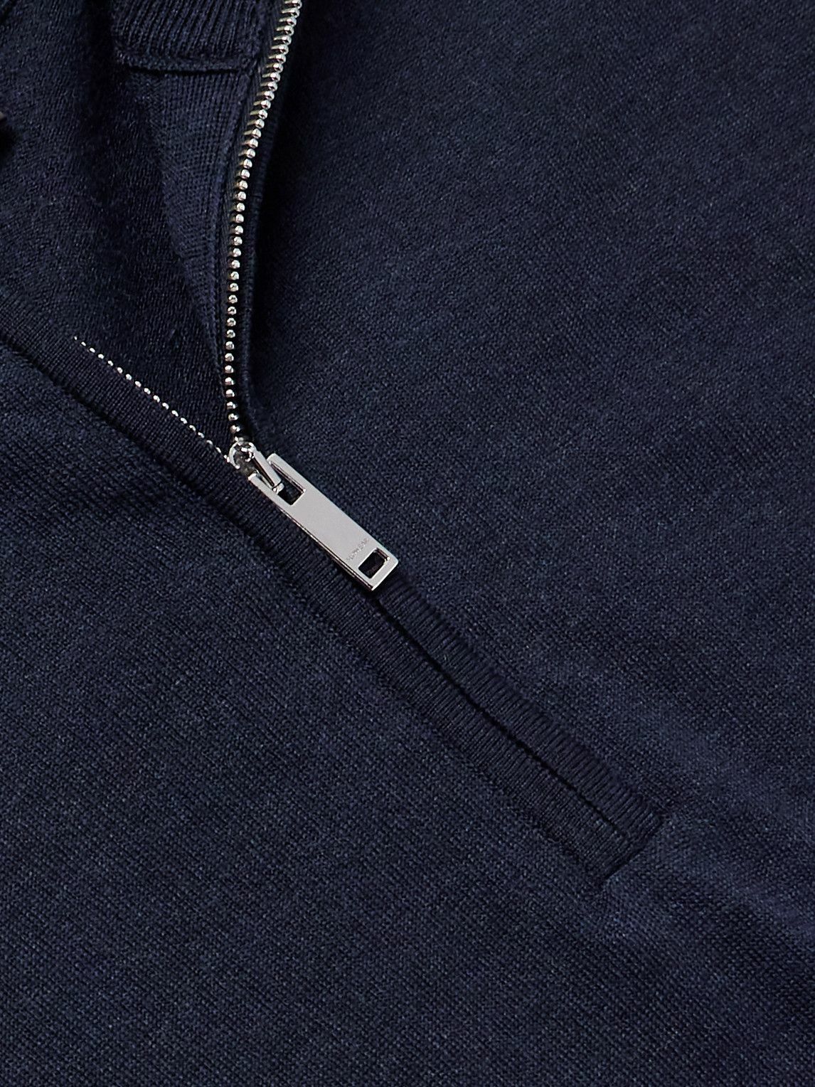 Incotex - Incotex Zanone Flexwool Half-Zip Sweater - Blue
