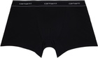 Carhartt Work In Progress Two-Pack Black Cotton Trunk Boxer Briefs