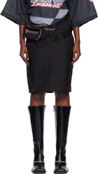 Martine Rose Black Bumbag Miniskirt