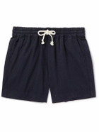 La Paz - Straight-Leg Cotton-Canvas Drawstring Shorts - Blue