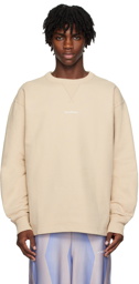 Acne Studios Beige Printed Sweatshirt