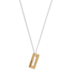 Le Gramme - 18-Karat Gold and Sterling Silver Necklace - Gold