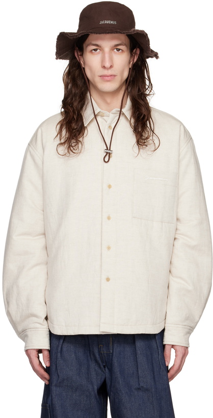 Photo: Jacquemus Beige Le Papier 'La Chemise Boulanger' Shirt