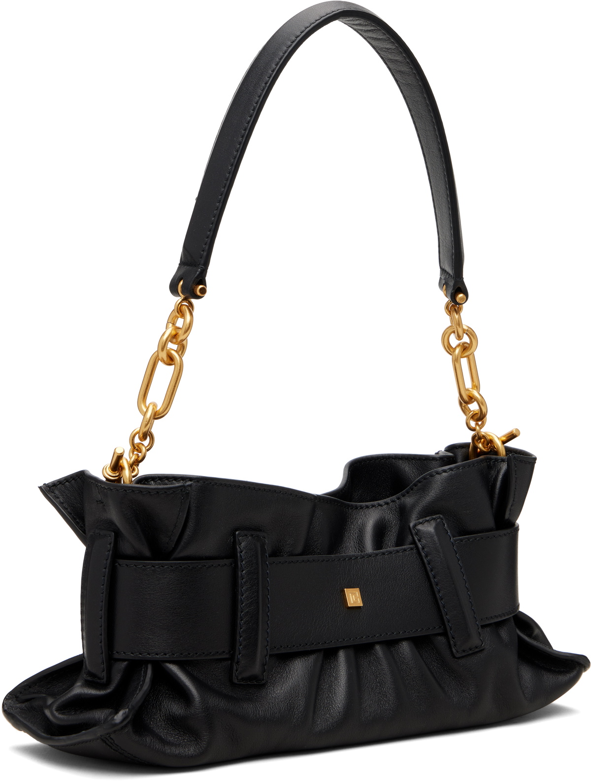 Balmain Black Mini Anthem Shoulder Bag