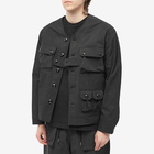 Uniform Bridge Men's Multi Pocket Cardigan in Black