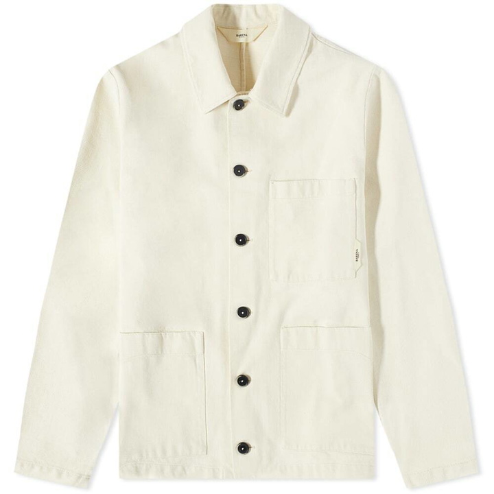 Photo: Barena Men's Patch Pocket Overshirt in Ecru