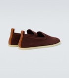 Loro Piana Venice Walk suede slip-on shoes