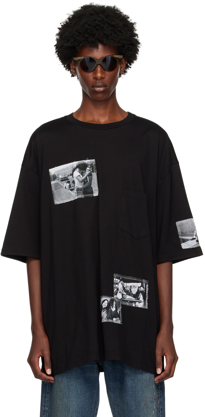 TAKAHIROMIYASHITA TheSoloist. Black Jane Doe Portrait T-Shirt