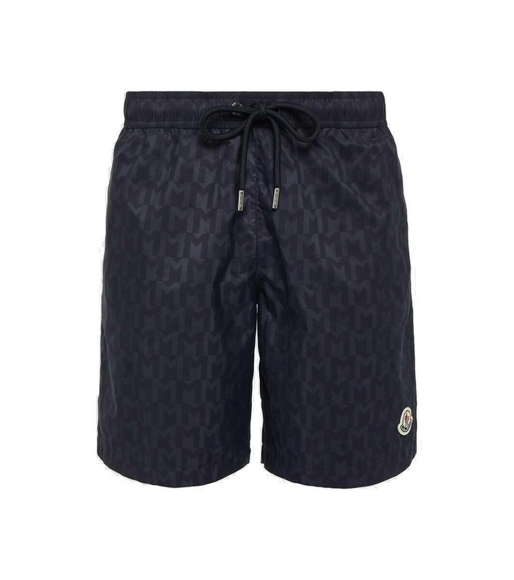 Photo: Moncler Logo swim trunks