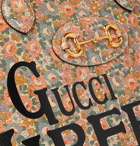 Gucci - Liberty Horsebit 1955 Printed Leather Tote Bag - Multi