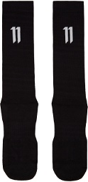 11 by Boris Bidjan Saberi Three-Pack Black Logo '11' Socks
