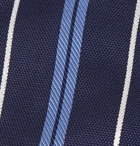Hugo Boss - 7.5cm Striped Silk-Jacquard Tie - Blue