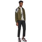 Neil Barrett Khaki Flower Coach Jacket