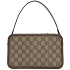 Gucci Beige GG Supreme Web Messenger Bag