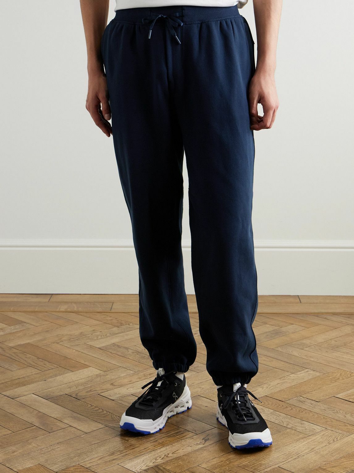 Lululemon - Steady State Tapered Cotton-Blend Jersey Sweatpants - Blue