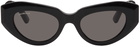 Balenciaga Black Rive Gauche Cat Sunglasses