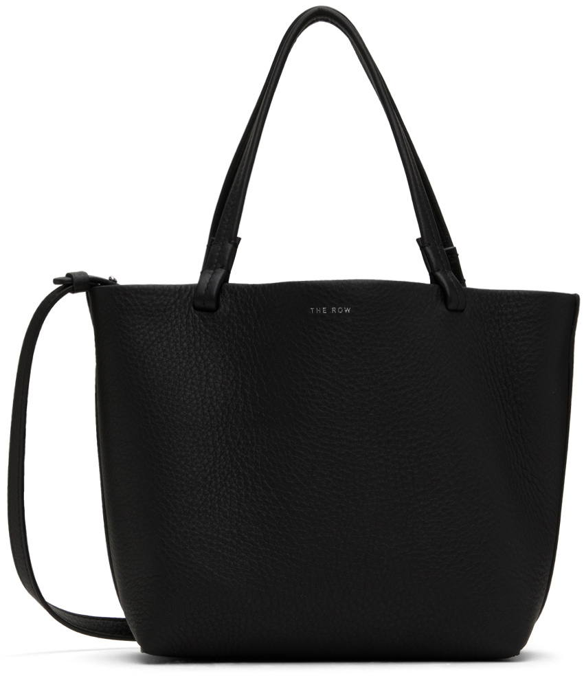 THE ROW park tote small leather one belt Tote Bag black