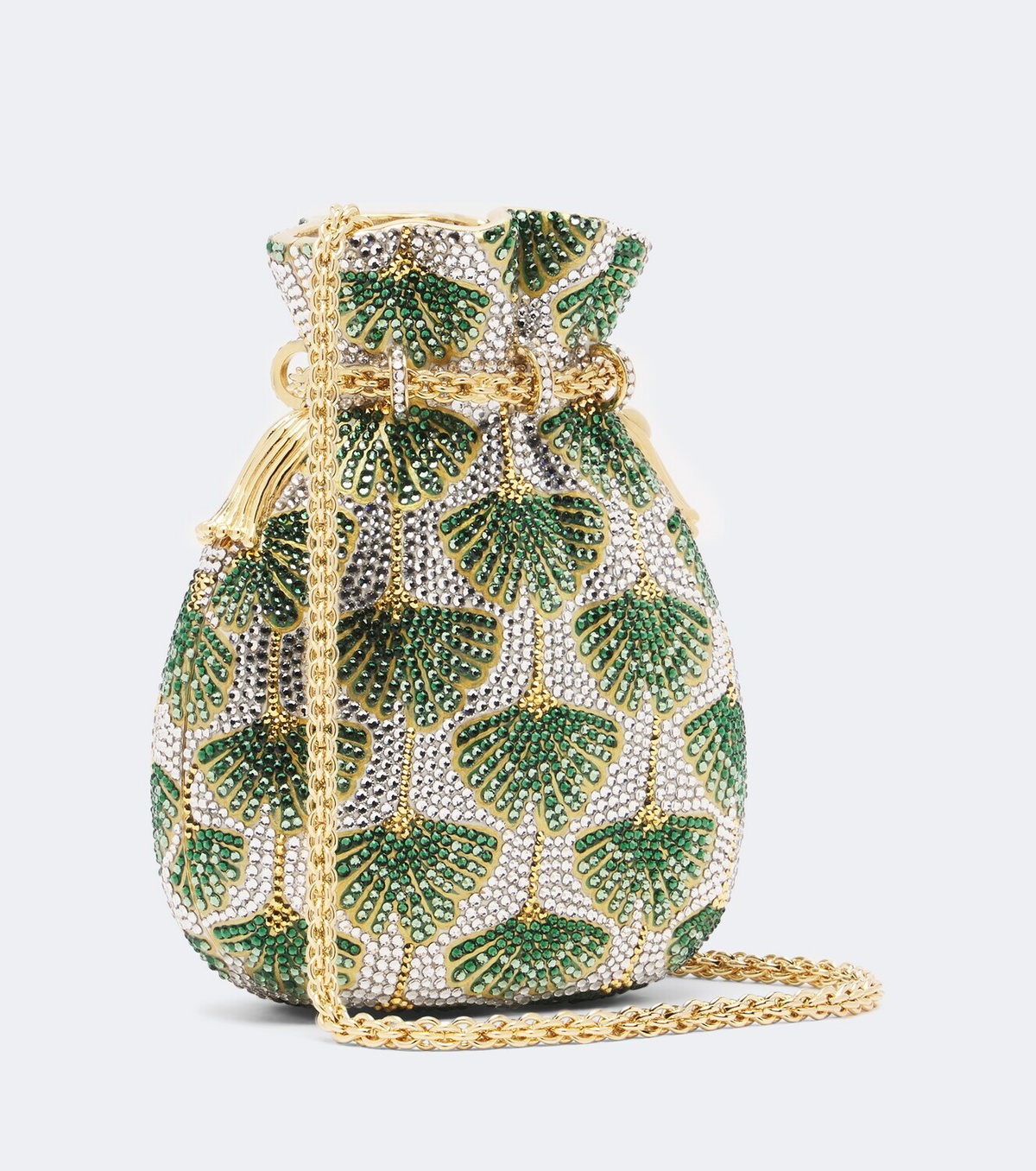 Judith Leiber Couture Ginkgo crystal-embellished clutch