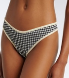 Montce Lulu gingham seersucker bikini bottoms
