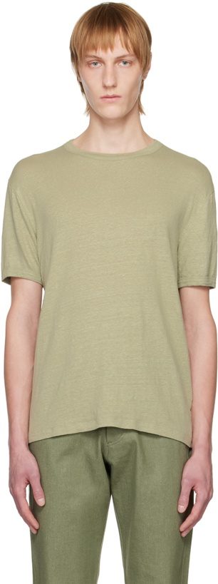 Photo: Officine Générale Green Piece-Dyed T-Shirt