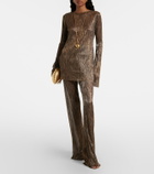 Cala de la Cruz Dries sequined flared pants