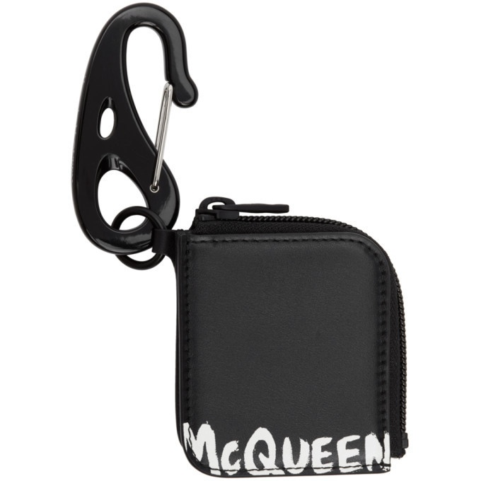 Photo: Alexander McQueen Black Logo Keyring Pouch