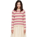 Weekend Max Mara Pink & Off-White Ghiacci Sweater